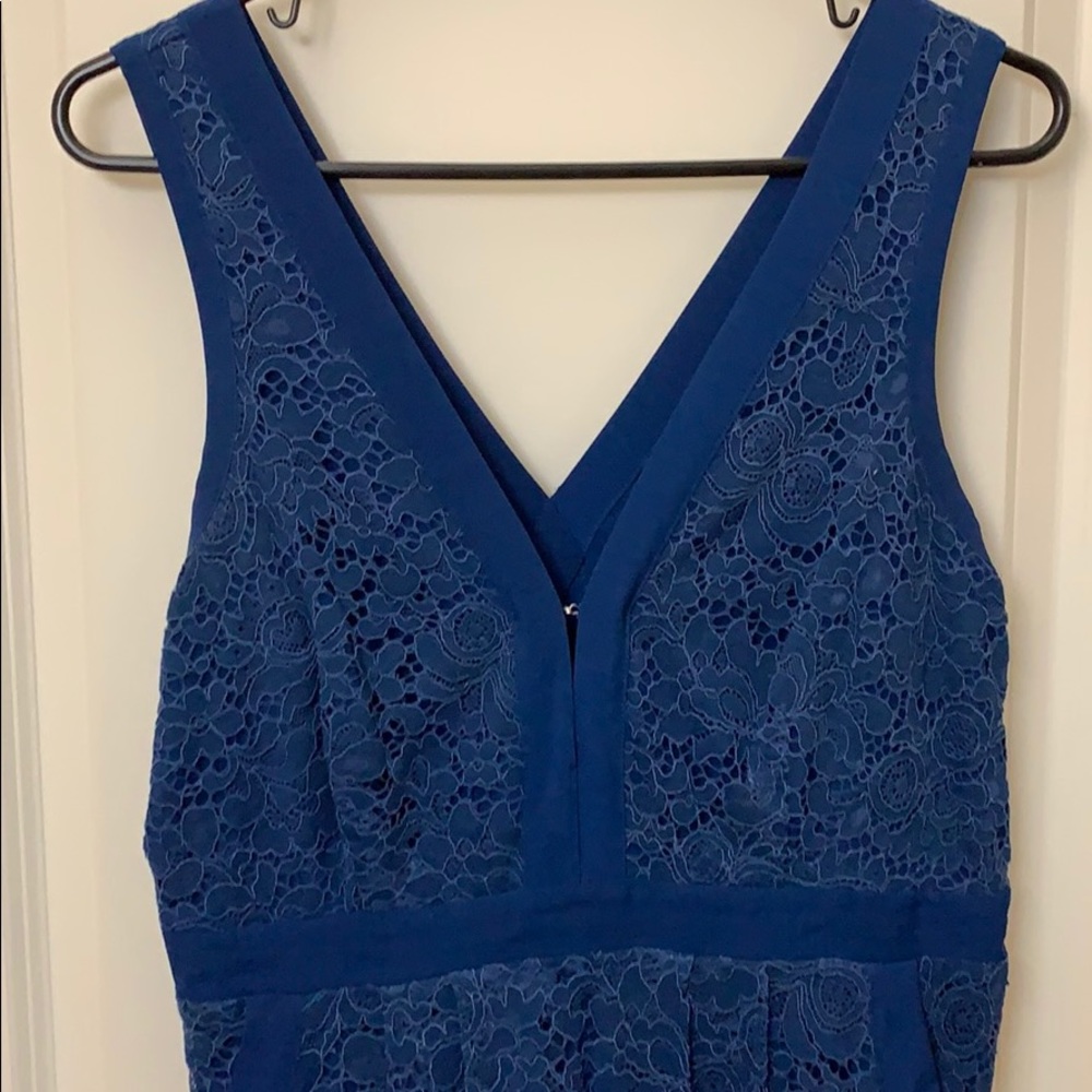 Blue lace free people dress